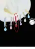 Aros de Gota de Agua Brillantes Clips para Orejas Exquisitos Caramelo Alfiler Recto Tachuelas para Cartílago de la Oreja de Gama Alta Versátiles para el Viaje Diario Tachuelas para Orejas Pendientes Adornos para la Oreja Mujer