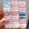 Unha Vestível Infantil Desenho Animado Fofa 2025 Nova Meninas Unha Longa Adesivos Clareamento Meninas Ensino Fundamental Adesivos de Nail Art