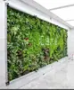 Decoración de pared de fondo anti-decoloración planta artificial pared pared de plantas verdes balcón flores falsas césped de plástico escaparate tienda decoración