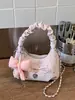 Bolso de Mano Plegado para Mujer, Nuevo Modelo 2026, Bolso de Hombro de Gran Capacidad, Estilo Fresco y Dulce, Adecuado para el Trabajo Diario, Se Puede Usar como Bolso de Mano o Bolso Cruzado