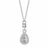 Collar de Plata Esterlina S999 para Mujer Estilo Francés Nuevo Joyería de Plata Pura Colgante de Gota de Agua Elegante Estilo de Lujo Accesible Lágrimas de Belleza Cadena Clavicular