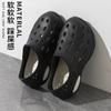 Primavera y Verano nuevo estilo deportivo de moda simple para parejas para hombre y mujer zapatos de agujeros para exteriores zapatos de jardín suela gruesa sensación de mierda