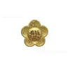 Peça Única Drop-Shipping Ouro Puro 999 Flor Forma Flor Dinheiro Pingente Flor Forma Chaveiro Celular Bolsa Charme Lembrança Presente