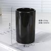 Vaso para enjuague bucal Taza de cerámica Portacepillos de dientes Vaso de agua para parejas Vaso cilíndrico Uso en hotel y hogar Porcelana blanca Minimalista moderno