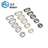 Fivela de Trava de Metal em Forma de D, 3,8 mm de Largura, 6 Seções, 20 mm de Diâmetro Interno, Em Estoque, Atacado, Fivela de Trava de Metal, Fivela de Ajuste de Três Posições com Fio de Ferro para Fita