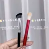 Cangzhou Pincel de Nariz Meio Leque Cabeça Oblíqua Repintura Pincel de Sombra de Nariz Meio Guarda-chuva Blush Pincel de Tintura de Alto Halo