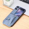 Funda multifuncional para teléfono móvil OPPO Find N3 Flip, soporte creativo para tarjeta, funda protectora para PC y muñeca