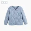 Chaqueta ligera de plumas con relleno de lana para niños, capa interior cálida de manga larga, adecuada para niños y niñas, para uniformes escolares y ropa de invierno