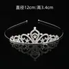Diadema Coreana de Aleación con Pedrería para Niñas, Corona de Amor Tridimensional de Princesa para Fiesta de Baile, Tocado de Novia para Boda, Transfronterizo