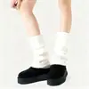 Polainas de Punto Fair Isle para Mujer, Otoño/Invierno 2025 Nuevas Calcetines Largos de Tubo Gris Vintage, Adecuados para Usar con Botas de Nieve, Engrosados para Calidez
