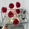 Simulación Boda China Nueva Arreglo de Boda Arreglo Rojo Fondo Rojo Material de Flores Banquete de Bodas de Nicho Arte Floral de Simulación