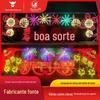 Luz de Paisagem para Exterior de Ano Novo Festival da Primavera Luz em Forma de Totem Chinoiserie Luz Decorativa LED para Iluminação de Gramado ao Ar Livre Chinoiserie