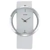 Reloj de cuarzo de moda coreana para hombre y mujer, informal, de doble cara, hueco, transparente, para parejas.