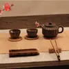 Tapete de Bambu Natural para Chá Acessórios para Cerimônia do Chá Porta-copos Tapete de Bambu para Chá Conjunto de Chá Estilo Japonês Porta-copos com Isolamento Térmico Bandeira de Chá