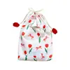 Bolso de Tulipán Bolsa de Maquillaje Rosa Gran Capacidad Bolsa de Maquillaje Portátil Bolsa Portátil para Guardar Lápiz Labial