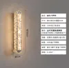 Luminária de Parede de Cristal Minimalista de Luxo Leve para Sala de Estar, Parede de Fundo de TV, Corredor Simples Moderno, Quarto, Decoração de Parede ao Lado da Cama