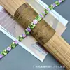 Huwai Novo Solúvel em Água Bordado Gradiente Colorido Flor Acessórios Sapatos, Chapéus, Bolsas, Acessórios para Roupas Femininas Atacado