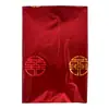 Toalha de Mesa Descartável Estilo Chinês para Banquete de Casamento e Noivado com Palavras Felizes Redondas Suprimentos para Decoração de Mesa de Casamento Layout de Casamento