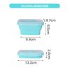 Fiambrera plegable creativa de silicona de grado alimenticio, ideal para microondas, refrigerador, conservación de alimentos frescos, plato de cena, fiambrera portátil