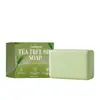 Sabonete de limpeza com óleo de tea tree: Refrescante, suave e delicado, limpa profundamente sem deixar a pele repuxada. Adequado tanto para o corpo quanto para o rosto. Um sabonete suave, feito à mão