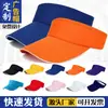 Gorra Publicitaria Vacía Superior Estampada con Logo Tela de Algodón Gorra Deportiva sin Cabeza Gorra de Sol Gorra para Maratón Running al Aire Libre Gorra de Sol