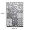 Placas de Estampado para Arte de Uñas Estrella y Luna X-006 - Placas de Estampado Multipatrón Más Vendidas para Herramientas de Arte de Uñas