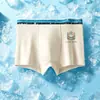 Ropa Interior Infantil Malla de Seda Hielo Verano Delgado Estampado de Dibujos Animados Calzoncillos tipo bóxer para Niños Pantalones Cortos tipo Bóxer para Estudiantes