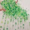 Cuentas de burbujas no porosas cuentas redondas de vidrio transparente cuentas de burbujas mágicas microcuentas para decoración de uñas relleno para pluma de arena movediza material para bricolaje