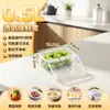 Contenedores de almacenamiento de alimentos de grado comercial, rectangulares, engrosados, herméticos, para almacenamiento en refrigerador, plástico transparente, aptos para congelación y almacenamiento de muestras