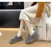 Zapatos Birkenstock completamente cerrados para mujer, zapatos de vestir con forro de felpa, Nuevo estilo Otoño/Invierno 2026, Suela gruesa retro, Para personas bajas, Mocasines sin cordones