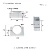 Enlace Maquinaria CNC para Carpintería Accesorios para Máquina de Grabado Base para Motor de Husillo de Aleación de Aluminio Soporte Fijo de Sujeción