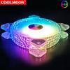 Ventilador RGB Coolmoon Crystal Diamond para Computadora de 12 cm, Círculo de Luz de Diamante Symphony ARGB, Ventilador ARGB para Gabinete de 6 Pines