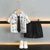 Conjunto Elegante de Verano para Niños 2026 Nueva Tendencia Camisa de Manga Corta para Bebé Hanfu Estilo Chino Nuevo para Niños