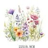 Pegatinas de Transferencia de Calor de Flores Silvestres Acuarela de Fábrica Patrones Impresos Pegatinas de Transferencia de Calor para Ropa Pegatinas de Transferencia de Calor Impresas Offset