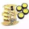 Chasis de Coche Pequeño/Coche de Rastreo/Chasis de Coche Robot/Medición de Velocidad/Caja de Batería Gratis Coche 4WD