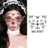 Tatuagens Adesivas de Aranha 3D Impermeáveis e Divertidas Transfronteiriças Teia de Aranha Tatuagem de Braço Maquiagem de Halloween Adesivos de Rosto