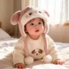 Chapéu de Pelúcia Estilo Desenho Animado Fofo Chapéu Infantil Outono e Inverno Proteção para Orelhas Espessado Quente Atacado para Meninos e Meninas