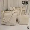 Bolso de lona pintado a mano para niños, copia de graffiti, bolso de hombro, simple, casual, moda, bolsa de compras tote en stock