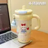 Nueva Taza de Agua de Oficina para Mujer de Alta Calidad con Revestimiento Interior de Cerámica, Taza Térmica de Acero Inoxidable, Exquisita Taza de Agua de Regalo al por Mayor