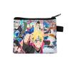 Bolsa de Naruto para niños de poliéster grande monedero de dibujos animados tarjetero estampado impermeable bolsa de almacenamiento colaboración anime