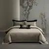 Conjunto de Quatro Peças de Algodão Tencel e Linho, Jacquard Vazado de Liocel, Conjunto de Roupa de Cama de Lençol de Alta Qualidade Luxuosa, Alta Contagem de Fios e Alta Densidade