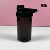 Copo shaker com tampa de rosca de 500ml, plástico, para pó de proteína, milkshake, copo de água para fitness, esportes, com escala, copo shaker com tampa de rosca