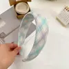 Nuevo Scrunchie Cuadros Azul-Morado con un Toque Elegante y de Alta Gama para Niñas, Adecuado para Peinados de Moño y Coletas, Accesorio para el Cabello