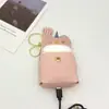 Coruja Fofa PU Bluetooth Capa de Fone de Ouvido Porta-Moedas Chaveiro Pequena Bolsa Acessórios Pingente Bolsa de Armazenamento Caixa de Fone de Ouvido