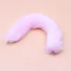 Plug Anal de Metal com Cauda de Raposa Destacável para Role-Playing como uma Menina Raposa, Usável para Uso Externo, Brinquedo Sexual para Expansão Anal e Auto Prazer