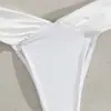 Bikini Blanco Puro Sexy Push-Up de Cintura Alta Dos Piezas para Mujeres Modelo Nuevo 2026 Bikini de Aliexpress Amazon