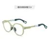 Gafas TR90 para miopía infantil transfronteriza para mujer, suaves y cómodas, para estudiantes de primaria, montura óptica para hombre, nariz suave, montura redonda, combinan con todo