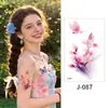 Pequeñas Pegatinas de Tatuaje Serie de Flores Acuarela Fresca Fotografía de Disfraces Impermeables Sudor Duraderas para Muñeca y Tobillo