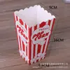 Cajas de Palomitas de Maíz Más Vendidas Transfronterizas, Cajas de Dulces, Cajas de Empaque Creativas Rojas y Blancas, Cajas de Snacks para Fiestas Cumpleaños Cine Centro Comercial