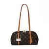 Bolsa Feminina de Verão 2026 Vintage Leve Luxo Transfronteiriça Bolsa Bowling Bolsa de Mão Ombro Transversal Bolsa Mensageira Bolsa Tendência